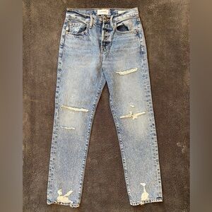 FRAME Le Denim High Waist Straight Jeans